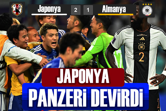 Japonya, güçlü rakibi Almanya yı 2-1 mağlup etti